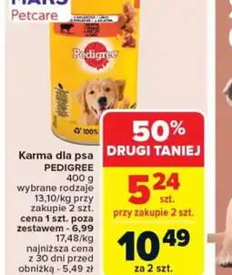 Carrefour Karma dla psa Pedigree oferta