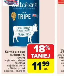 Carrefour Karma dla psa Butcher's oferta