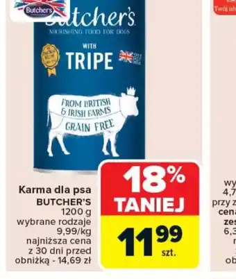 Carrefour Karma dla psa Butcher's oferta