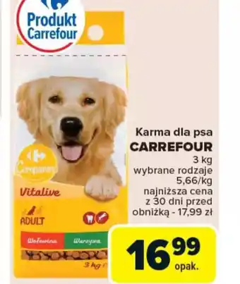 Carrefour Karma dla psa Carrefour oferta