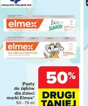 Carrefour Pasty do zębów dla dzieci marki Elmex oferta