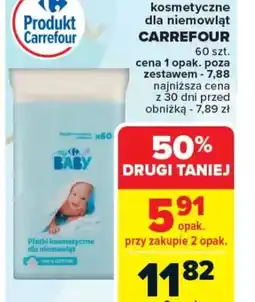 Carrefour Płatki kosmetyczne dla niemowląt Carrefour oferta
