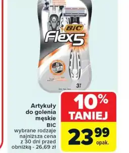 Carrefour Artykuły do golenia męskie BIC Flex 5 oferta