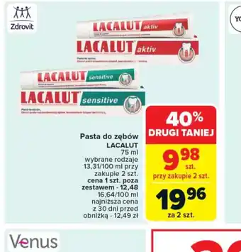 Carrefour Pasta do zębów Lacalut oferta