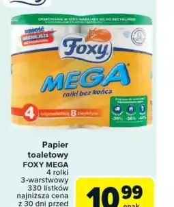 Carrefour Papier toaletowy Foxy Mega oferta