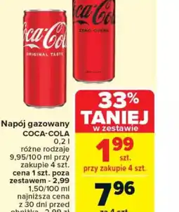 Carrefour Napój gazowany Coca-Cola oferta