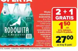 Carrefour Woda mineralna Rodowita oferta