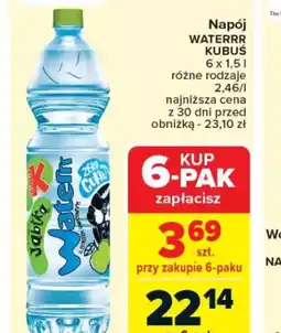 Carrefour Napój Waterrr Kubuś oferta