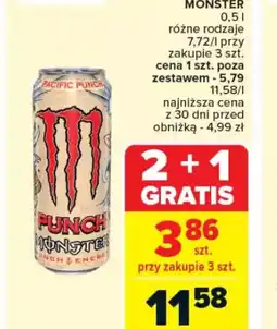 Carrefour Napój energetyzujący Monster oferta