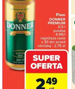 Carrefour Piwo Donner Premium oferta