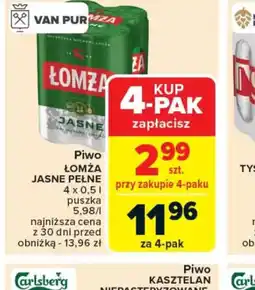 Carrefour Piwo Lomża Jasne Pełne oferta
