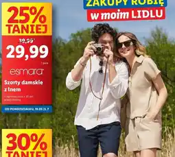 Lidl Szorty damskie z lnem Esmara oferta