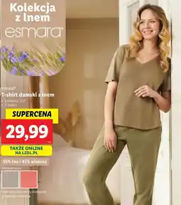 Lidl T-shirt damski s-l Esmara oferta