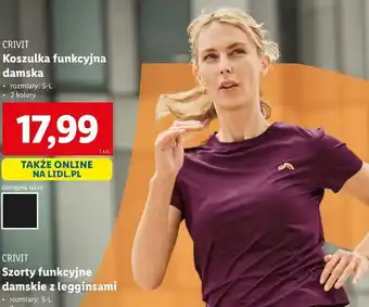 Lidl Koszulka funkcyjna damska s-l Crivit oferta