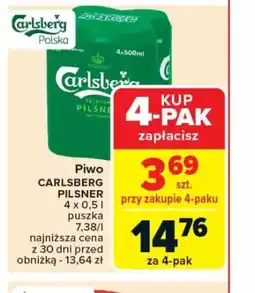 Carrefour Piwo Carlsberg Pilsner oferta