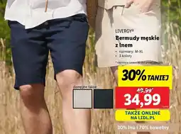 Lidl Bermudy męskie Livergy oferta