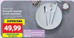 Lidl Zestaw sztućcow stal szlachetna Livarno Home oferta