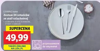 Lidl Zestaw sztućcow stal szlachetna Livarno Home oferta