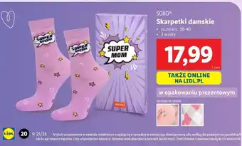 Lidl Skarpetki damskie wzorzyste Soxo oferta