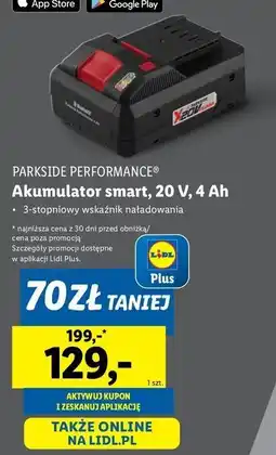 Lidl Akumulator smart 20v 4 ah Parkside oferta