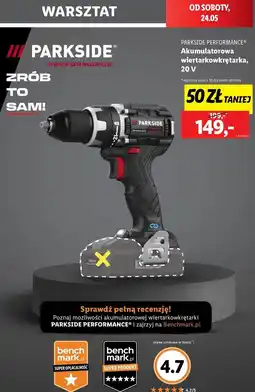 Lidl Wiertarko-wkrętarka udarowa 20v Parkside Performance oferta