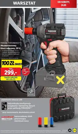 Lidl Klucz udarowy 20v Parkside oferta