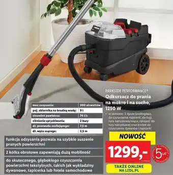 Lidl Odkurzacz do pracy na mokro i sucho Parkside Performance oferta