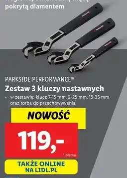 Lidl Zestaw kluczy nastawnych Parkside oferta