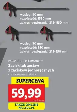 Lidl Zaciski 90mm Parkside Performance oferta