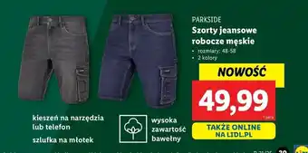 Lidl Szorty robocze 48-56 Parkside oferta