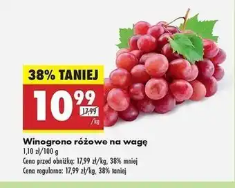 Biedronka Winogrona różowe oferta