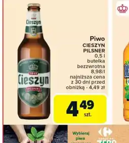 Carrefour Piwo Cieszyn Pilsner oferta