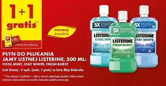 Biedronka Płyn do płukania ust Listerine Fresh Burst oferta