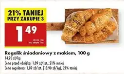 Biedronka Rogalik śniadaniowy z makiem oferta