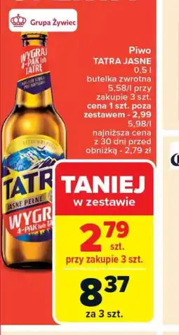 Carrefour Piwo Tatra Jasne oferta
