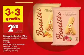 Biedronka Biszkopciki truskawkowe Bonitki oferta