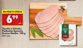 Biedronka Szynka z zalasku Kraina Wędlin Podlaskie Specjały oferta