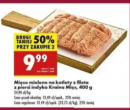 Biedronka Mięso mielone z piersi indyka Kraina Mięs oferta