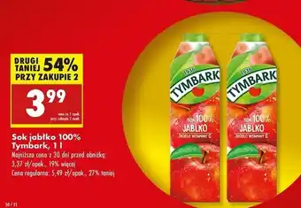 Biedronka Sok jabłkowy Tymbark oferta