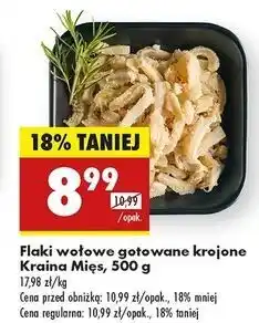 Biedronka Flaki wołowe gotowane krojone Kraina Mięs oferta
