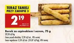 Biedronka Borek ze szpinakiem i serem oferta