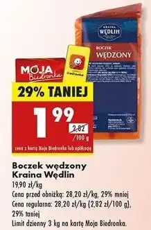 Biedronka Boczek wędzony Kraina Wędlin oferta