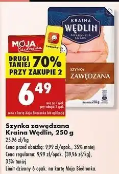 Biedronka Szynka zawędzana Kraina Wędlin oferta