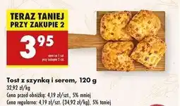 Biedronka Tost z szynką i serem oferta