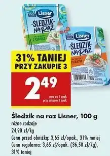 Biedronka Śledzik na raz pikantny Lisner Na Raz oferta