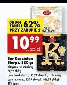 Biedronka Ser kasztelan śmietankowy Sierpc oferta