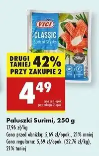 Biedronka Paluszki krabowe surimi Vici oferta