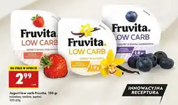 Biedronka Jogurt truskawkowy Fruvita Low Carb oferta