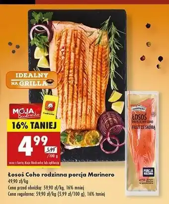 Biedronka Łosoś coho Marinero oferta