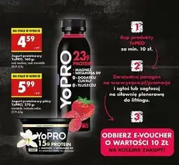 Biedronka Jogurt truskawka-malina Danone Yopro oferta